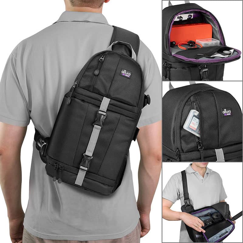 camera bag sling backpack