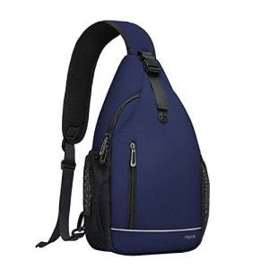 navy blue sling bag